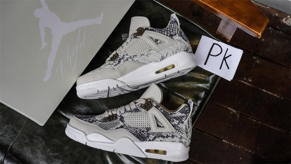 PK GOD Jordan 4 RetroSnakeskin RETAIL MATERIALS READY TO SHIP